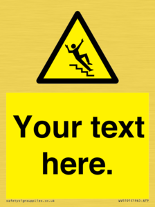 Custom Slippery Stairs Sign